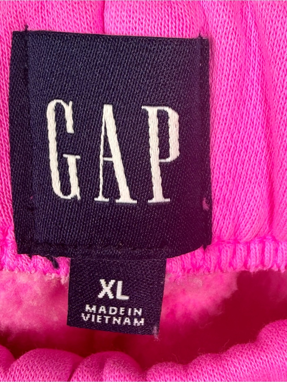 GAP Bright Hot Pink Fleece Pockets Sweatpants *SEE MATCHING HOODIE IN CLOSET* - Picture 4 of 7